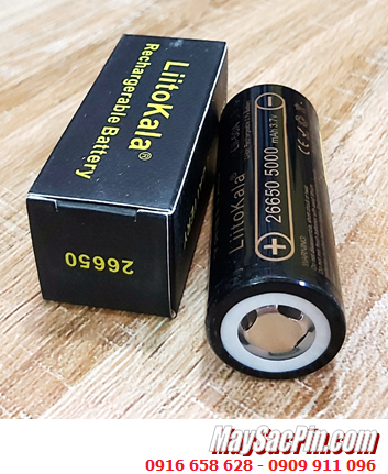 LiitoKala Lii-50A, Pin sạc Lithium Li-ion 3.7v 26650 LiitoKala Lii-50A (5000mAh, Discharge 10A) chính hãng